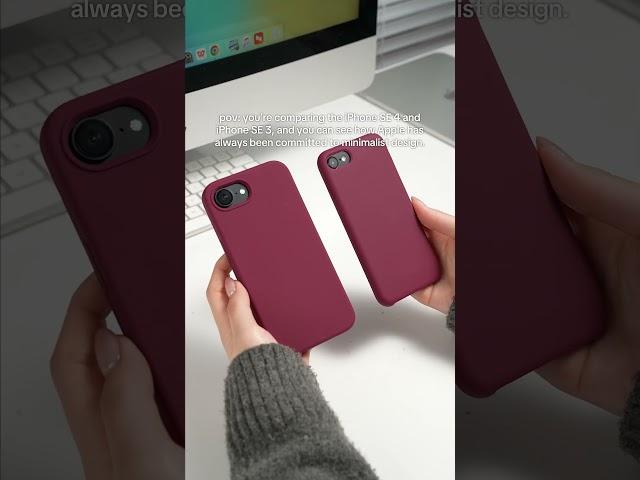 iPhone 16E/SE 4 vs iPhone SE 3  What do you think of this new iPhone? #iphone16e #iphonese