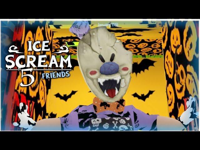 Ice Scream 5 Halloween Mod Full Gameplay | Ice Scream 5 in Halloween Theme