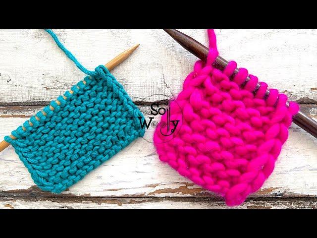 How to knit the most beautiful Chained Edges - Knitting technique - So Woolly