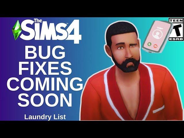 Sims 4 Bug Fixes Announced (Laundry List)