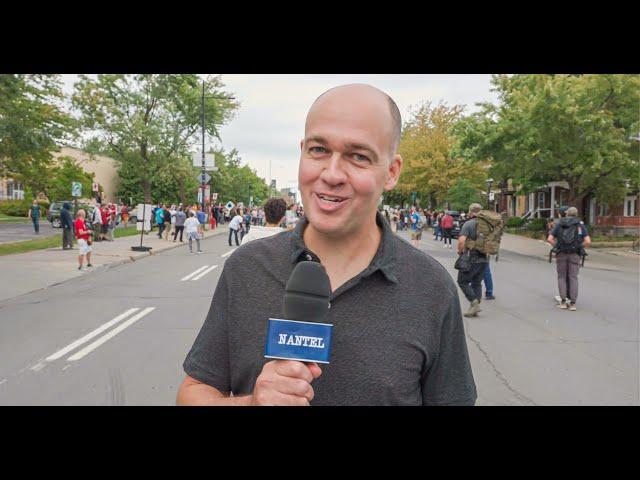 VOX POP – Guy Nantel à la manifestation anti-vaccin et anti-passeport vaccinal