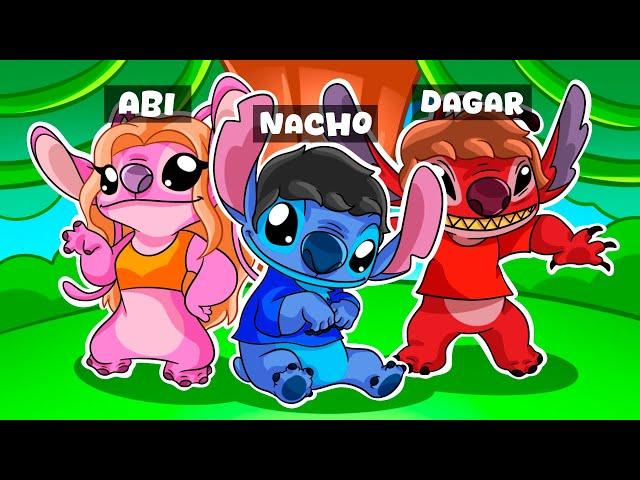 Nos CONVERTIMOS en una FAMILIA de STITCH en Roblox Lilo y Stitch!