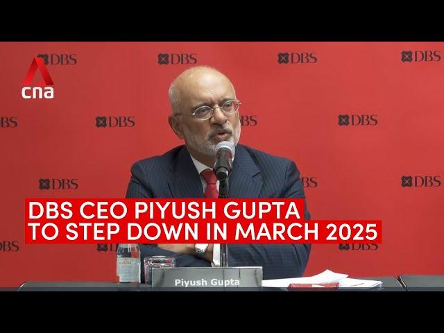 DBS CEO Piyush Gupta to step down in March 2025