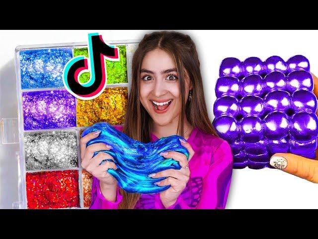 Using Metallic Slime to Recreate Viral Slime Tiktoks!