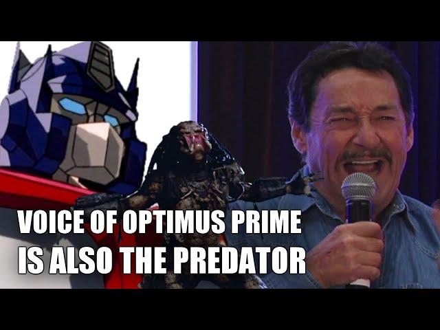 Voice of Optimus Prime is also The Predator (vocalizations by Peter Cullen)