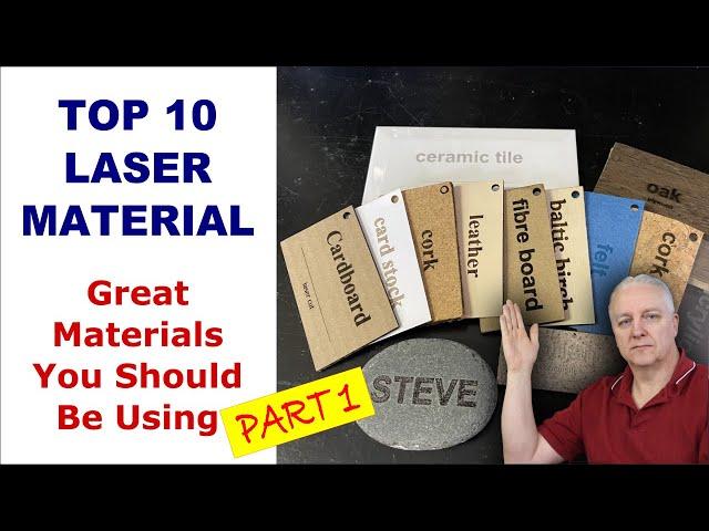 TOP 10 LASER MATERIALS // Part 1 - Simple Laser Material