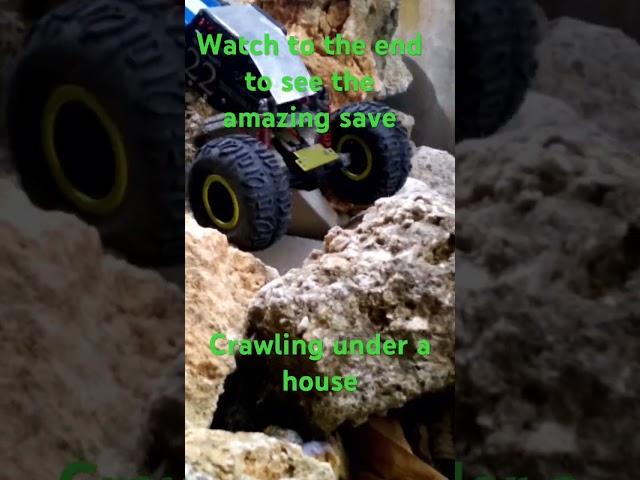 Xtreme rock crawling under a house