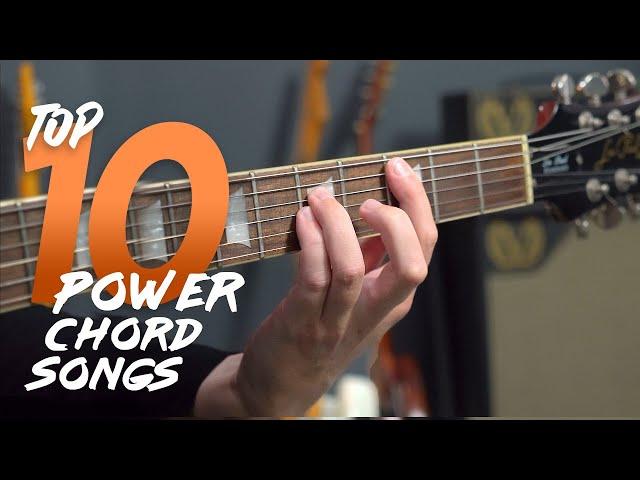 Top 10 POWER CHORD Songs - How many can YOU play?