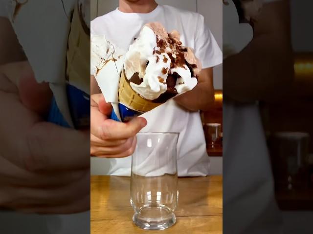 Serving espresso… with a side of drama & ice cream.  #coffee #coffeetime #icecream #wow