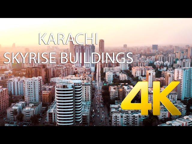 Karachi Skyline Montage Aerial 2021 Part 3 - 4K Ultra HD - Karachi Street View