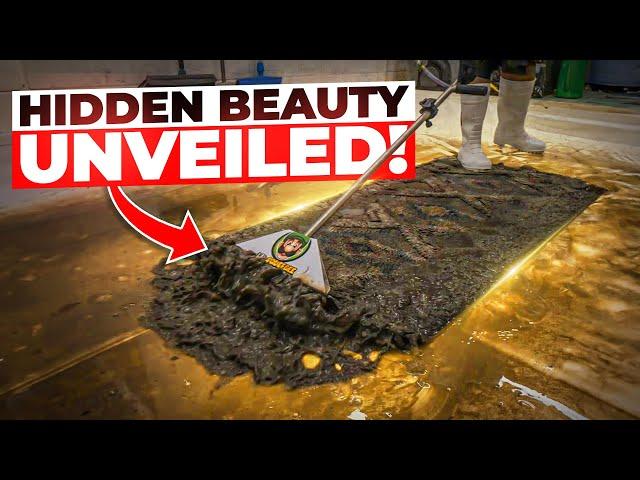 Revealing the Hidden Beauty of This Rug! Satisfying ASMR Carpet Cleaning