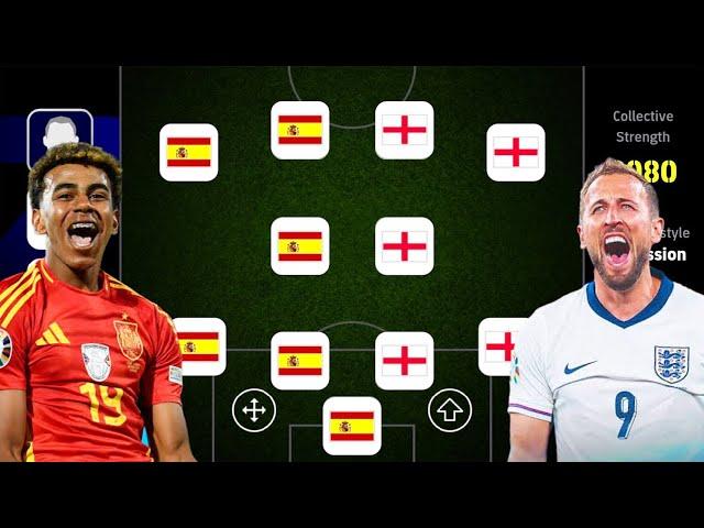 SPAIN X ENGLAND! BEST SPECIAL SQUAD!! EFOOTBALL 2024 MOBILE