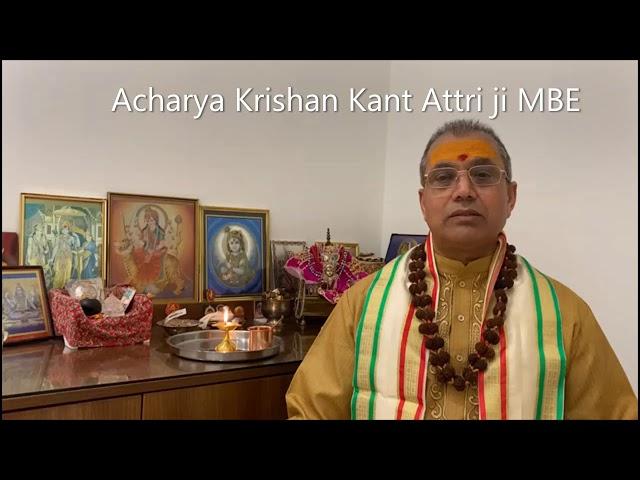 Acharya Krishan Kant Attri ji MBE The Hindu Chaplain British Armed Forces