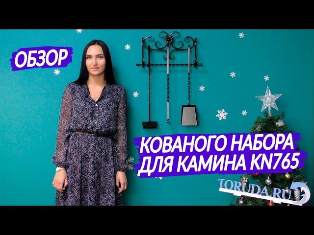 Настенный кованый набор для камина KN765