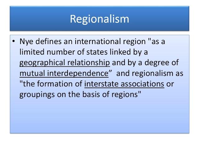 INTERNATIONAL RELATIONS AND REGIONAL PROSPERITY