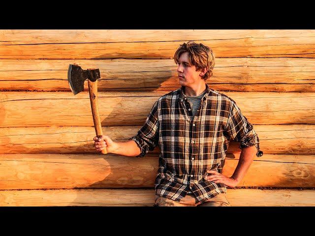 I'm building an off grid LOG CABIN with an axe | EP12