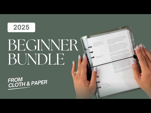 Get Started with A5 Planning: Cloth & Paper 2025 Planner Bundle for Beginners