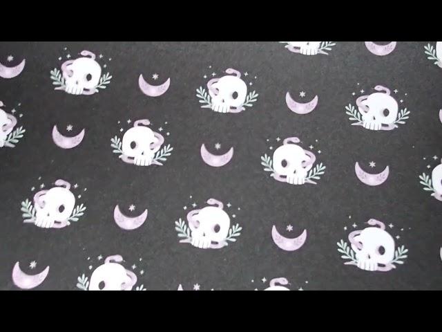 #HALLOWEEN PAPER FOR DOLLHOUSE ATTIC CREATION #BLACK CATS #BLACK WITCHES' HATS