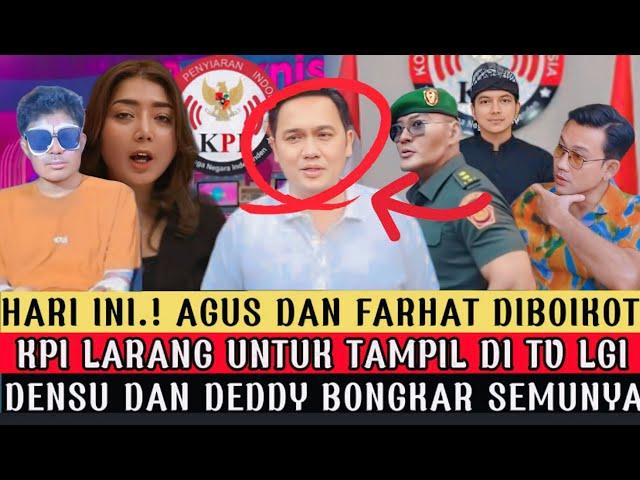 WAWA NANGIS.!! AGUS DAN FARHAT DI BOIKOT TV, INI ALASAN BOS TV USIR AGUS DAN FA.! TERUNGKAP 3 FAKTA