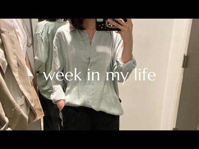 8-5 work week vlogㅣnew hairㅣh&m shoppingㅣharry styles concert!ㅣwatching a movie alone