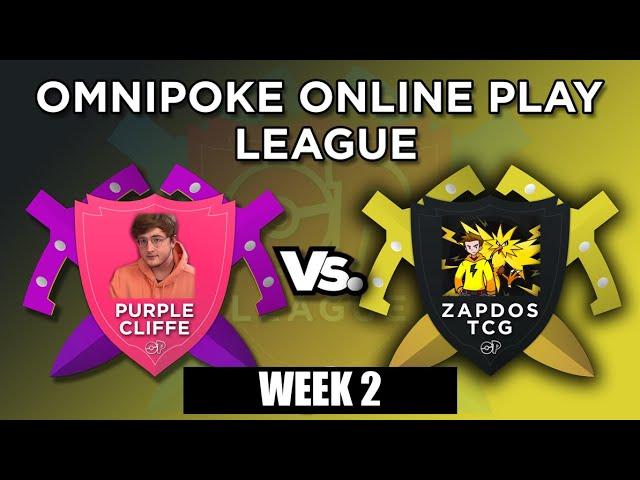 PURPLECLIFFE VS ZAPDOSTCG (OmniPoke Online League - WEEK 2) - Pokemon TCG