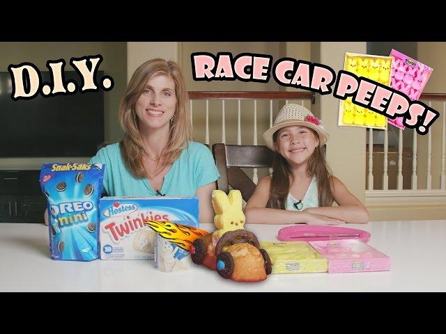 RACE CAR PEEPS! Yummy DIY Easter Activity in 4K!