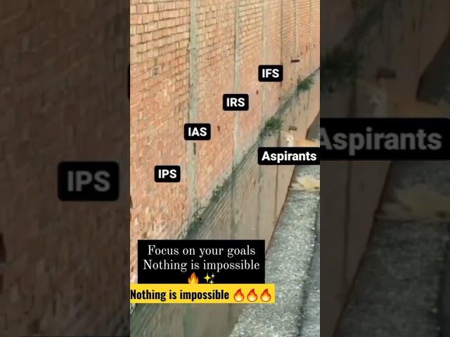 nothing is impossible upsc memes|upsc topper vs aspirants  #ias #ips #ifs #irs