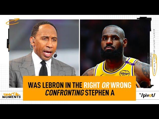 Ryan Clark gets Channing & Fred’s reaction to Lebron confronting Stephen A | The Pivot Podcast