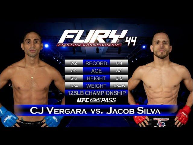 Fury FC 44: CJ Vergara vs Jacob Silva | March 6, 2021