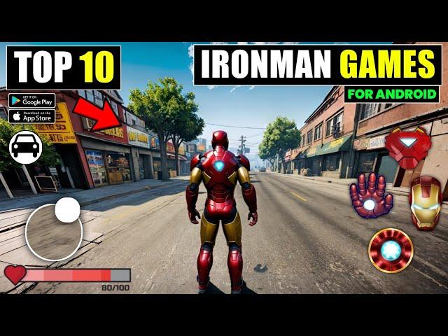 Top 10 Open World Iron Man Games For Android 2024 | Best ironman games For Mobile