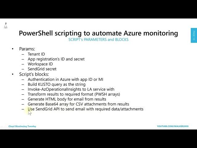 Azure UAE meetup: Cloud Monitoring Tuesday 08  - configure automation, identities for Log Analytics