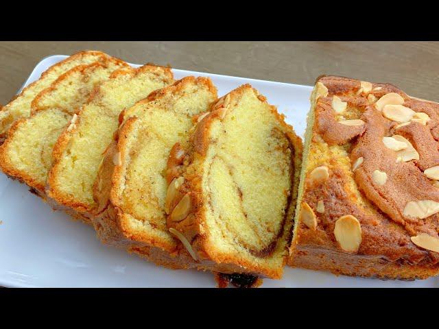 Quick Delicious Cake Recipe - Starbucks Style, Cake in 5 Minutes! Cinnamon Swirl Cake