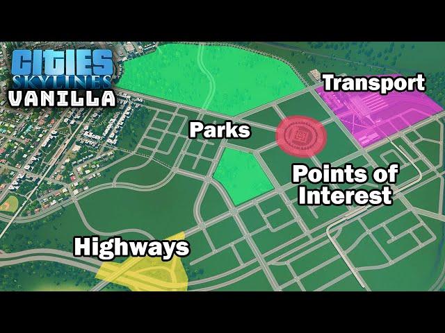 How to PLAN a DOWNTOWN in Vanilla Cities Skylines! | Fewnilla County