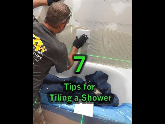 7 tiling tips for a tub surround #shorts