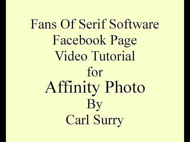 Affinity Photo   Use Selection Tools To Help Make A Shaped Layer Mask