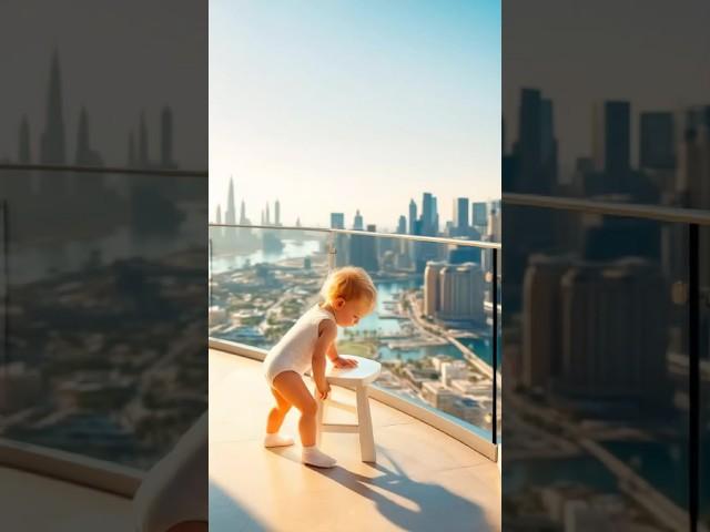 Golden Retriever Saves Baby from Balcony Danger | Hero Dog Moment