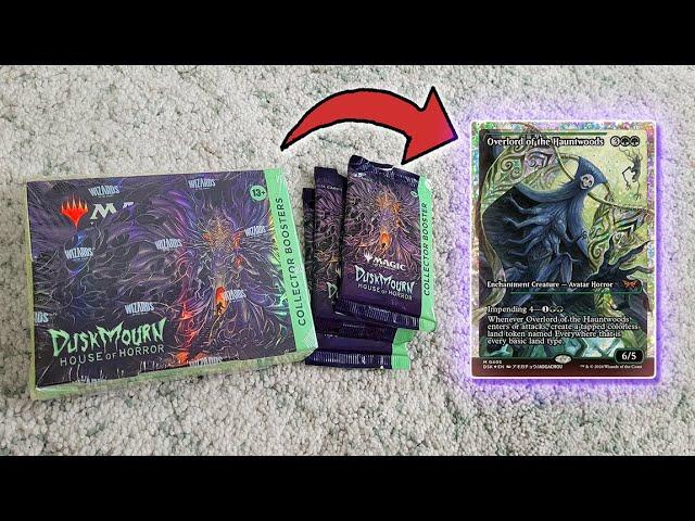 Crazy $400 Fractures Foil Pull from a Duskmourn Collector Booster Box.