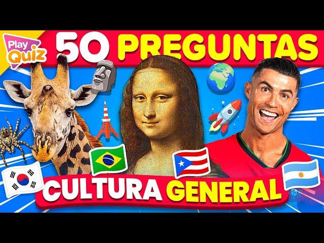 50 Preguntas de Cultura General  | Play Quiz Trivia