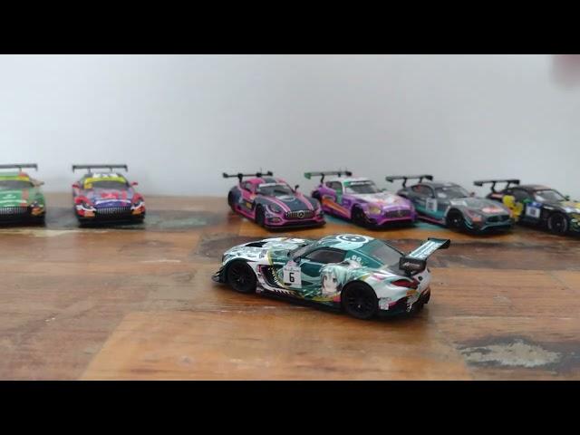 Which is best? 1:64 Diecast comparison Mercedes Benz AMG GT3 Sparky v Tarmac Works v M+