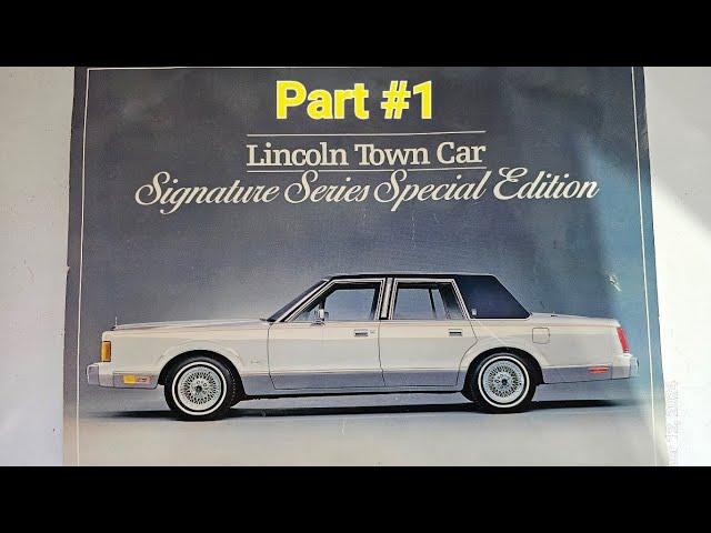 Purchasing a 1989 Lincoln Town Car Signature Series Special Edition Part 1