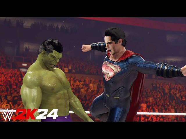 Hulk Vs Superman | Marvel Vs DC Match - WWE 2K24 - PS5 [4K]