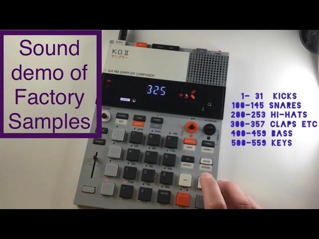 Teenage Engineering EP-133 K.O. II Factory Samples demo