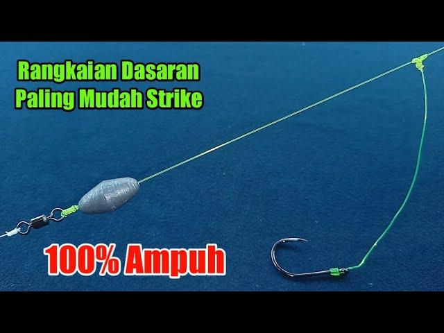 Tutorial Cara membuat Rangkaian Dasaran  paling mudah Strike - bottom fishing Rig