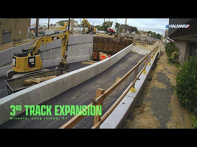 LIRR 3rd Track Expansion Project - Timelapse Mineola