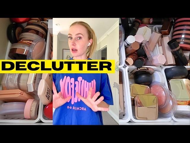 MAKEUP DECLUTTER 🫣 sooo satisfying!