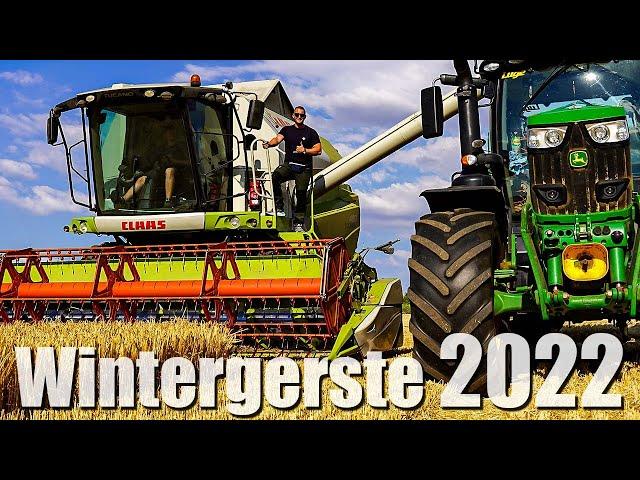 Ich darf ABFAHREN! WINTERGERSTE dreschen im Claas TUCANO 480 & JOHN DEERE 6215R - M4cM4nus unterwegs