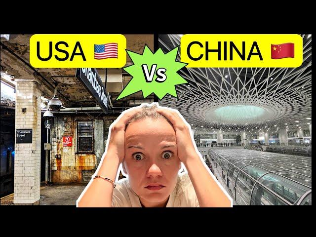 Living in China vs Living in America || 中国vs美国。。 我很震惊