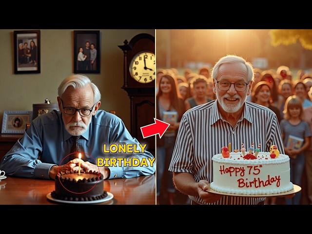 Kids Too Busy for Dad's 75th Birthday, Strangers Make It Unforgettable #tales #story