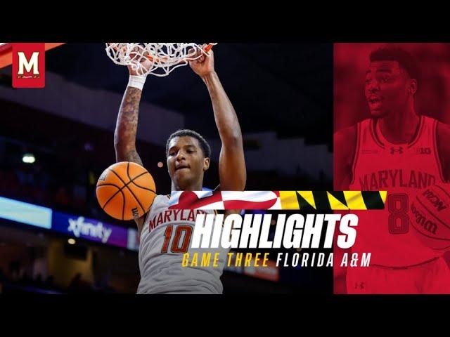 Maryland Men's Basketball Highlights | Maryland 84, Florida A&M 53