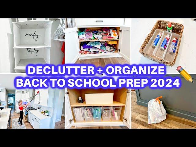 NEW! BACK TO SCHOOL ️ DECLUTTER + ORGANIZE + CLEAN WITH ME | CLEANING MOTIVATION  HOME ORGANIZATION